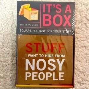 Knock Knock "Stuff I Want to Hide from Nosey People" It's A Box Storage